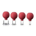 thumbnail image 2 of Soidarity Herramienta de ventosas de 4 piezas, accesorios de tratamiento para el hogar, cuidado Personal, tazas de terapia corporal segura para Tratamientos faciales color óxido, 2 of 6