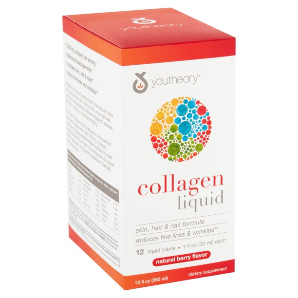 Youtheory Natural Berry Flavor Collagen Liquid Dietary Supplement, 1 fl