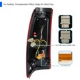 thumbnail image 4 of Spec-D Tuning Red Clear Lens LED Tail Lights Compatible with 1999-2002 Chevy Silverado 1500/1500HD/2500/2500HD/3500, GMC Sierra Models, Left + Right Pair Assembly, 4 of 7