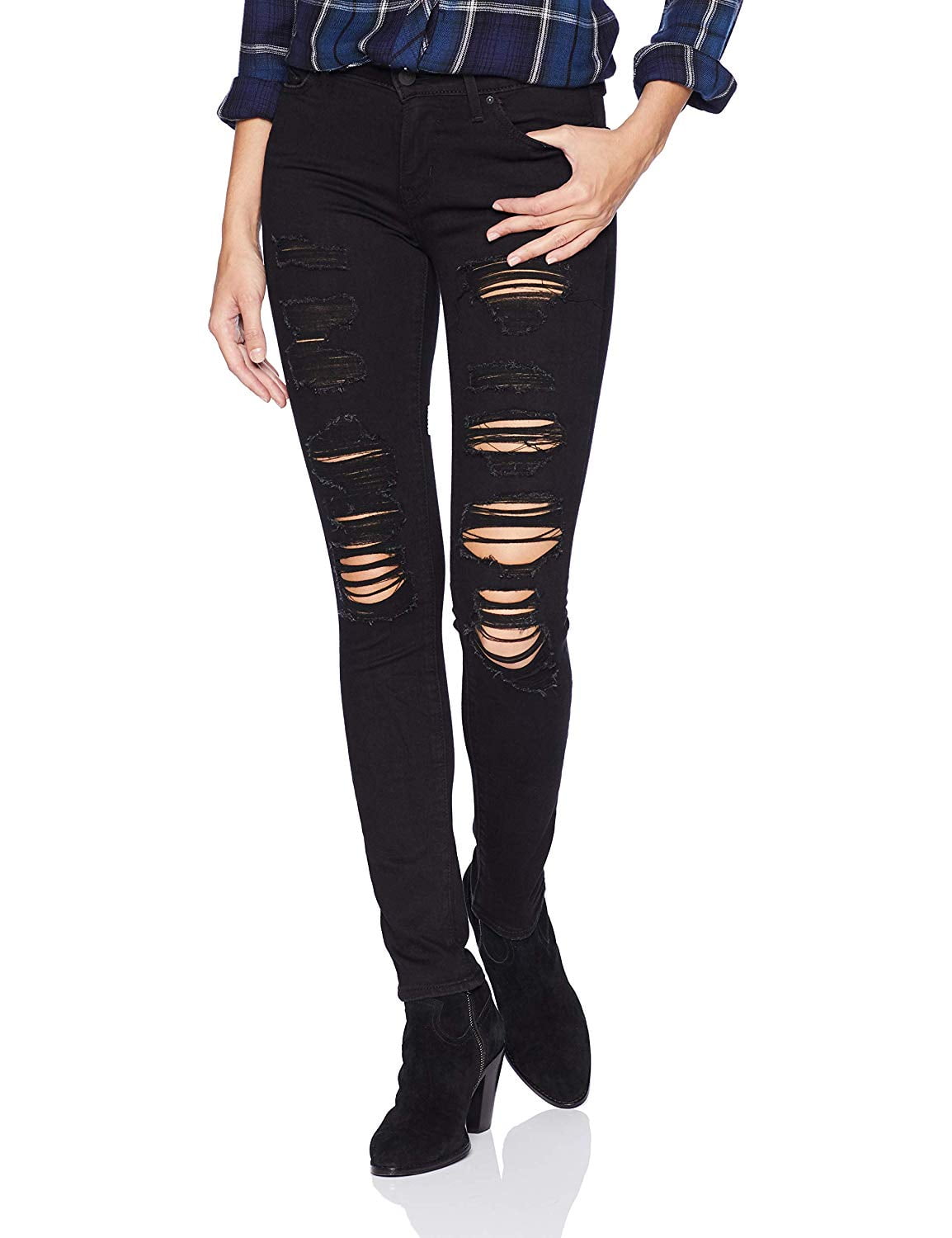levi's 711 skinny black