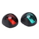 thumbnail image 2 of Luz LED de señal para yate y barco marino, lámpara de arco de navegación, luz roja y verde para tablero de barco, CC de 12V a 24V, 3W, color negro, 2 uds., 2 of 10