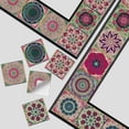 thumbnail image 5 of 24Pcs Peel and Stick Backsplash Tile Stickers, Removable Colorful Mandala Moroccan Wallpaper, Stick on Wall Decals for Kitchen Bathroom Laundry Stair Fireplace Art Decor, 5 of 9