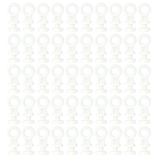 Miangastore 100 Pcs Rouleaux de Rail de Rideau Flexibles Balancelles Silencieuses Accessoires de Rideau