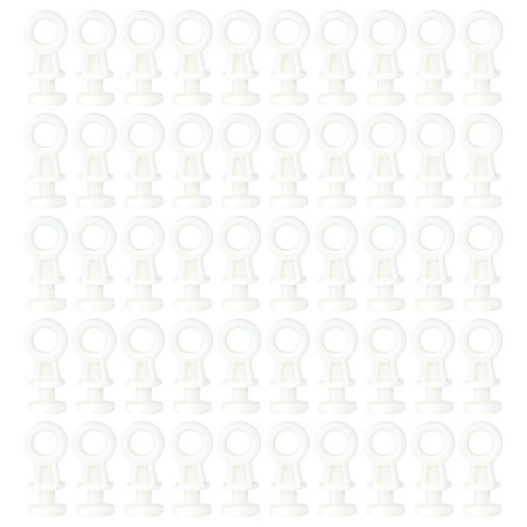 Miangastore 100pcs Curtain Track Rollers Flexible Curtain Mute Gliders Curtain Accessories