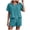 Summer_set237-Light Green, variant on UAYOTSE Womens 2 Piece Sets Summer Lounge Outfits Crochet Button Down Crop Tops Hollow Out Color Block Tracksuit Shorts Sets,Sizes L