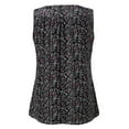 thumbnail image 5 of Fashion Women V Collar Printed Broken Flowers Sleeveless Shirt Womens Short Sleeve Tops Loose Fit T Shirt Women Pack Casual Short Sleeve Tops Women Tall Women's Shirts Womens Short Sleeve Athletic, 5 of 6