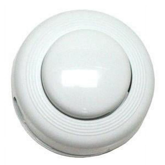 Satco 80-1466, Step-On-Button On/Off Push Floor Switch, White