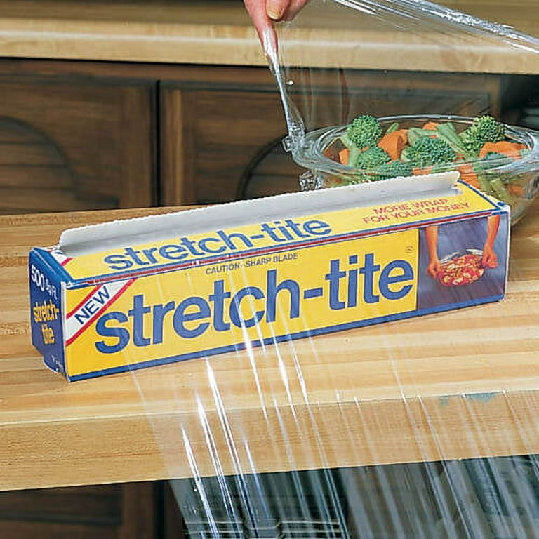 Stretch-Tite Premium Food Wrap with Ticket Slide Cutter, 12 x 250