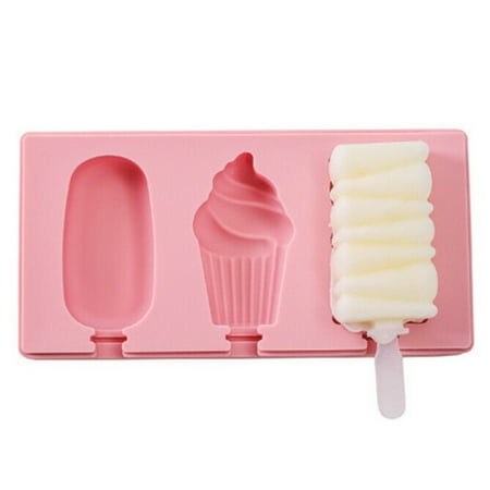 

Silicone Ice Cream Cake Mould Ice Lolly Baking Frozen Mold Tray DIY Kitchen Tool