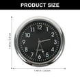 thumbnail image 2 of Miangastore Universal Car Dashboard Clock Car Electronic Noctilucent Clock Luminous Pointer For Auto Interior Decoration (Black), 2 of 8
