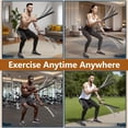 thumbnail image 4 of Weighted Ropeless Battle Ropes, Heavy Duty Portable Cordless Battle Ropes for Home Gym, Workout Exercise Rope for Strength Building, HIIT and Low-Impact Aerobic Training for Men & Women(1 Pair), 4 of 9