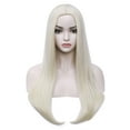 thumbnail image 1 of RightOn 25" Blonde Wig Long Straight Wig Blond Hair Wig Light Blonde Wigs Charming Women Girls Straight Wigs for Cosplay Party or Daily Use Wig Cap with Wig Cap, 1 of 7