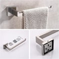 thumbnail image 3 of Bathroom Hardware Set Bathroom Accories Set SUS304 Towel Bar Set Includes Towel Bar Inch+Towel Holder+Toilet Paper Holder+Towel Hook 10 Brush Nickel, 3 of 6