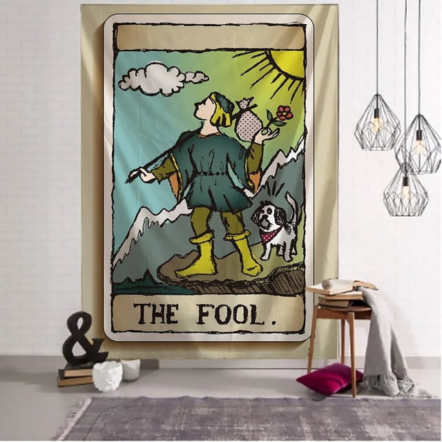 Tarjeta de tarot The Fool para colgar en la pared, 100 x 150 cm, poliéster