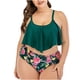 thumbnail image 2 of Augper Women Floral Print Bikini Set Swimming Two Piece Swimsuits Swimwear Beach Suit, 2 of 4