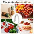 thumbnail image 6 of Uxcell Strawberry Stem Remover, Portable Pineapple Corer Tool, Ergonomically Designed with A Non - Slip Grooved Handle. Fruit & Vegetable Corer for Tomato and Potato, Gray, 6 of 6
