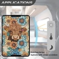 thumbnail image 5 of FUIALDOLG RV Door Window Shade Cover, Sun Blackout Fabric for UV Rays Protection for Camper Privacy Entrance, Brown Highland Cow Blossom (17.3x26 inch), 5 of 7