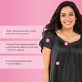 thumbnail image 4 of Exquisite Form Nylon Tricot Flutter Sleeve Short Knee Length Nightgown 30109, 4 of 5