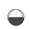 thumbnail image 5 of S/2 METAL 9/12" ROUND WALL PLANTERS, BLACK 06858, 5 of 9