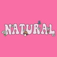 thumbnail image 2 of Girl's Lost Gods Natural Daisies Flowers Graphic Cropped T-Shirt Light Pink X Small, 2 of 3