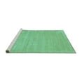thumbnail image 2 of Ahgly Company Machine Washable Indoor Rectangle Solid Turquoise Blue Modern Area Rugs, 3' x 5', 2 of 4