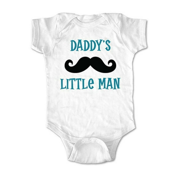 Daddy's Little man - wallsparks cute & funny Brand - baby one piece bodysuit - Great baby shower gift!