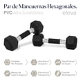 thumbnail image 4 of Mancuernas Hexagonales Set 3lbs Eleva Premium Gym Pvc 2pzs, 4 of 8