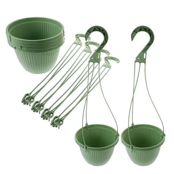 MERRYHAPY 6Ud Macetas Colgantes Para Plantas Interiores En PP Color Para Hogar Y Jardín