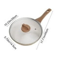 thumbnail image 4 of Maifan Stone Nonstick Frying Pan with Glass Lid, Ceramic Coating Skillet for Induction Cooktop, Even Heating, 4 of 8