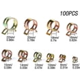 thumbnail image 2 of Spring Clip Hose Clamp Gasoline Hose Clamp, 100 Pieces Hose Clamps Spring Clip Hose Clamps Hose Clamp with Storage Box (6-22mm, Size 10), 2 of 5