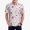 thumbnail image 5 of Wukai Lilies Flowers Men’s Polo Shirts,Quick-Dry Athletic Shirt,Classic Fit Shirts-3X-Large, 5 of 8