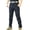 Black@GC@, variant on Mens Tactical Cargo Pants Patchwork Color Elastic Waist Cargo Pants for Men Lightweight Relaxed Fit Outdoor Athletic Trousers With Pockets