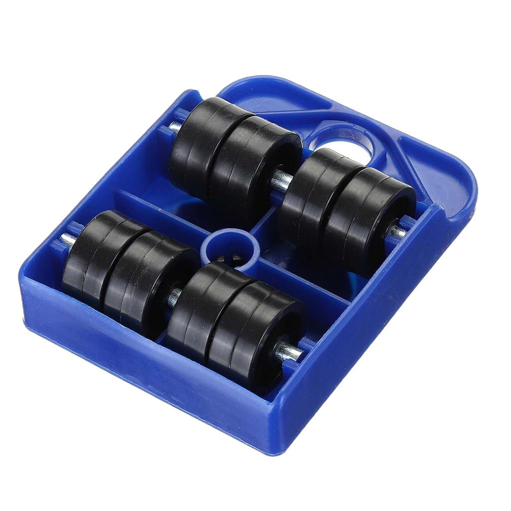 koolsoo 6xFurniture Move Tool Transport Heavy Shifter Moving Wheel Slider Blue 6 Pcs