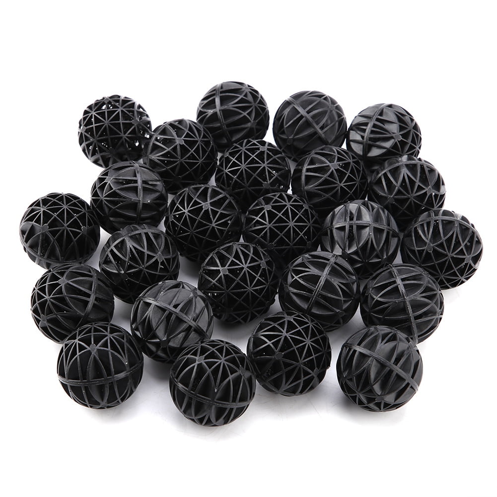 LYUMO 50Pcs Bio Porous Filter Biochemical Ball with Cotton Aquarium