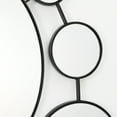 thumbnail image 6 of LuxenHome Circles Black Metal Frame Round Wall Mirror, 6 of 6