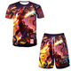 thumbnail image 3 of Conjuntos de camisetas con estampado 3D de Disney Big Hero 6 Baymax para mujeres y hombres, ropa informal transpirable para niños, conjuntos de pantalones cortos de playa Harajuku, 3 of 5