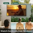 thumbnail image 4 of SYLVOX 50" Outdoor TV with Wall Mount and Cover, 4K UHD Smart Google TV, IP55 Weatherproof for Partial Sun Outdoor, 700nits (2025 Patio Series), 4 of 8