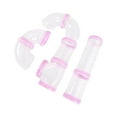 thumbnail image 1 of 8Pcs Hamster Tubes Set Connected Tunnels DIY Plastic Tools DIY Training Tools Pink, 1 of 9