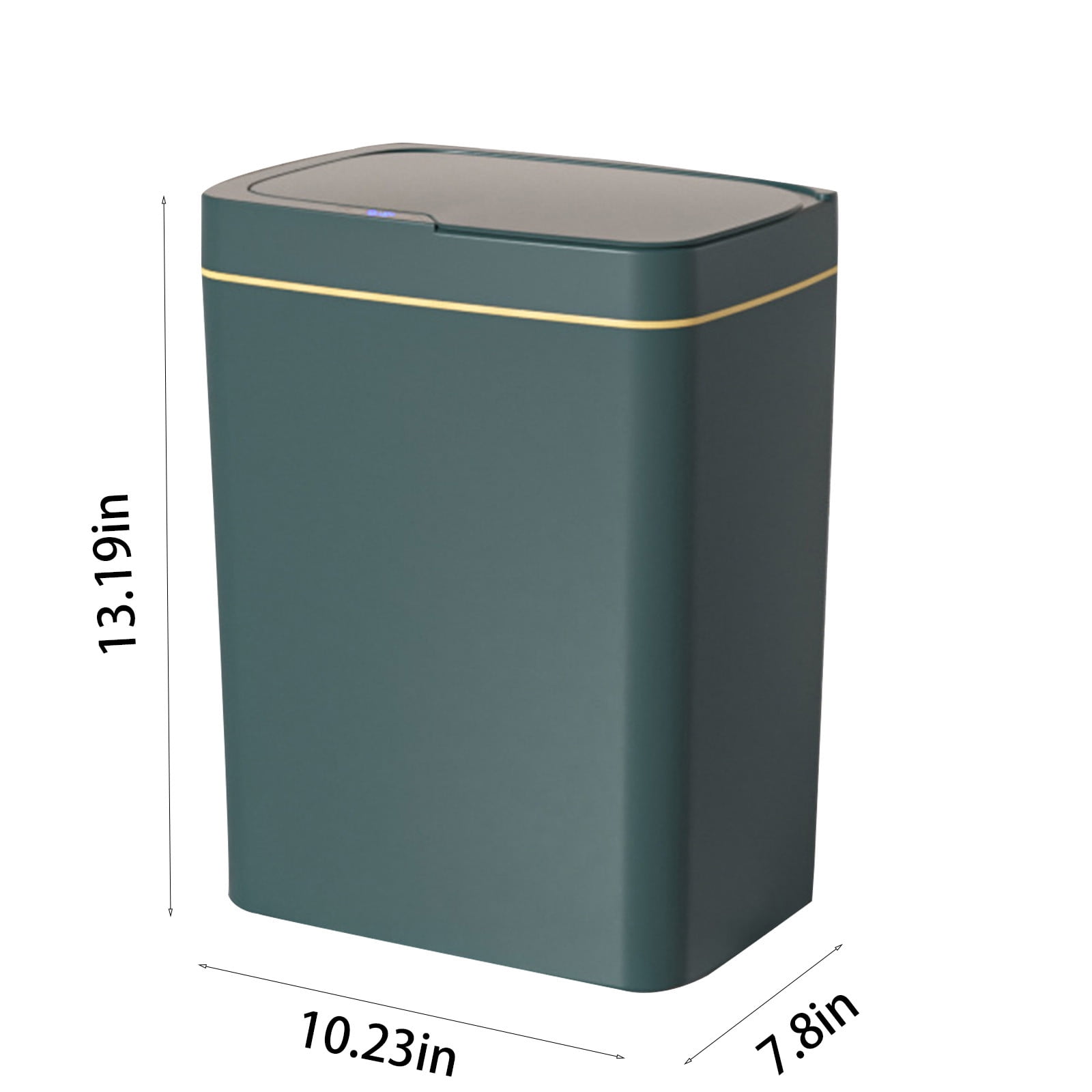 Smart Sensor Trash Can, Odor-Proof Kitchen Trash Can & Bathroom Garbage Bin with Lid, Auto-Open Small Trash Can for Home Office Bedroom Living Room, Green - Xuniizn