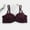 C-Red, variant on GERsome Lace Bra for Women Sexy Deep V Bralette Underwire Bra Comfortable Wireless Bras