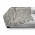 thumbnail image 2 of Abstract Soft Flannel Fleece Throw Blanket, Vertical and Horizontal Stripes Composed of Polka Dots or Spots, Cozy Plush for Indoor and Outdoor Use, 50" x 70", Eggshell Charcoal Grey, by Ambesonne, 2 of 5
