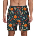 thumbnail image 2 of Goofa Autumn with Pumpkins Printed Men's Swim Trunks Board Shorts Quick Dry Mens Swimming Trunks with Compression Liner,Breathable Fit Hawaii Beach Shorts-XX-Large, 2 of 9