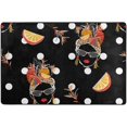thumbnail image 4 of Dreamtimes Tropical Women Area Rug 72 x48in Summer Fresh Fruit Non-Slip Floor Carpet Comfort Floor Mats Decor for Indoor Living Dining Room and Bedroom Area, 4 of 7