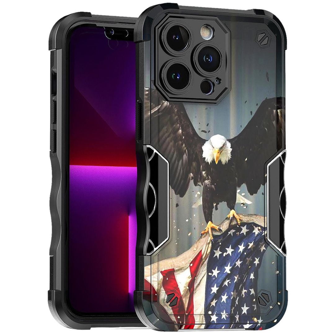 Cass Creations Case Compatible for iPhone 13 Pro Max (6.7 Inch), Hybrid Shockproof Bumper