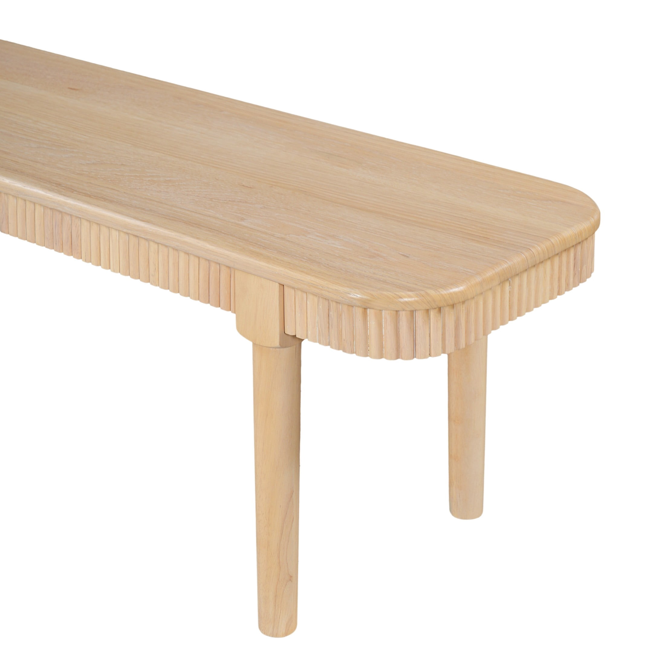 Christopher Knight Home 3-Piece Mid Century Modern Dining Table with Bench Set for 4, Natural