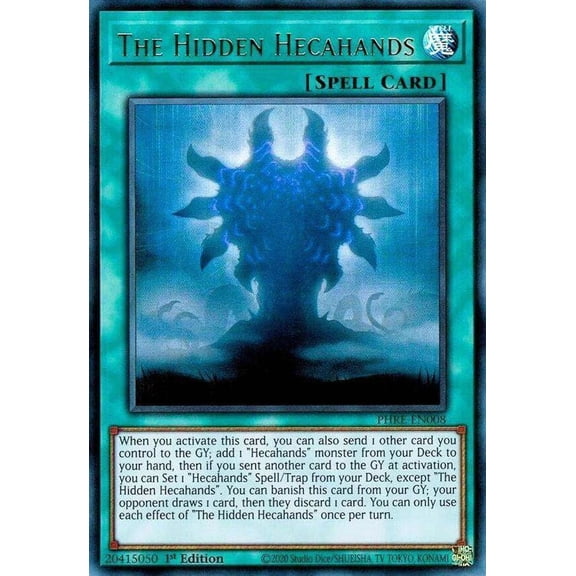YuGiOh Phantom Revenge Ultra Rare The Hidden Hecahands PHRE-EN008