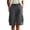 Gray, variant on BADHUB Women's Long Shorts with 4 Pockets Knee Length Hiking Bermuda Shorts Lightweight Quick Dry Cargo Capris Army Green M
