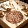 thumbnail image 2 of LEHOZIHEQ Round Woven Placemats, Handmade Natural Wicker Placemats for Holiday Wedding Home, Slip Heat Resistant Rattan Chargers for Dinner Plates, 2 of 6