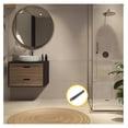 thumbnail image 6 of Brushed Frameless Shower Door Aluminum Deep U-Channel for 3/8" Thick Glass - 95 in long, 6 of 7