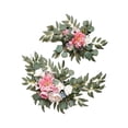 thumbnail image 2 of Rongfmy 2 Pieces Artificial Wreath Artificial Floral Swag Simulation Garland Flower Swag G, 2 of 9